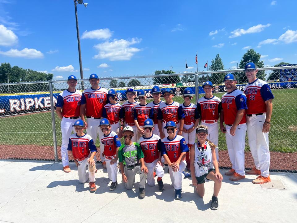 The Marlborough 10U team at the Cal Ripken World Series in Vincennes, Indiana. Marlborough is competing in the World Series this week.