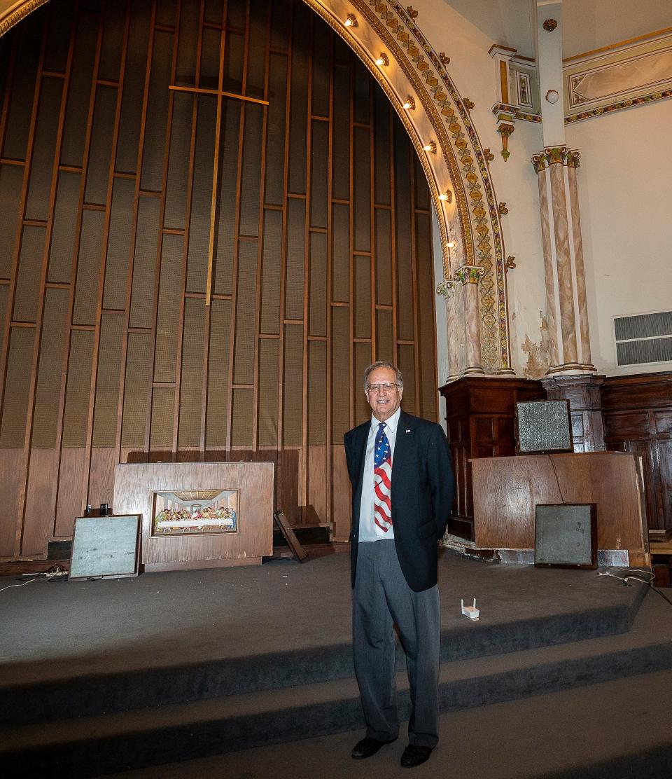 Bob Sarsfield poses for a photo at Summerfield United Methodist Church on June 25, 2023, in Milwaukee.