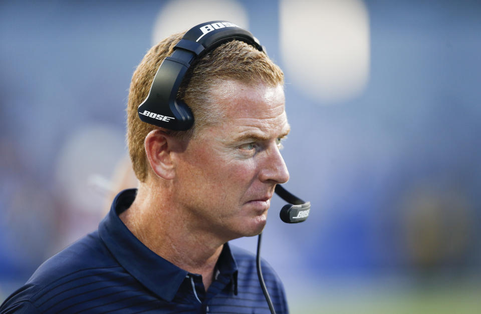 Jason Garrett could be the Giants new offensive coordinator. (AP Photo/Ron Schwane)