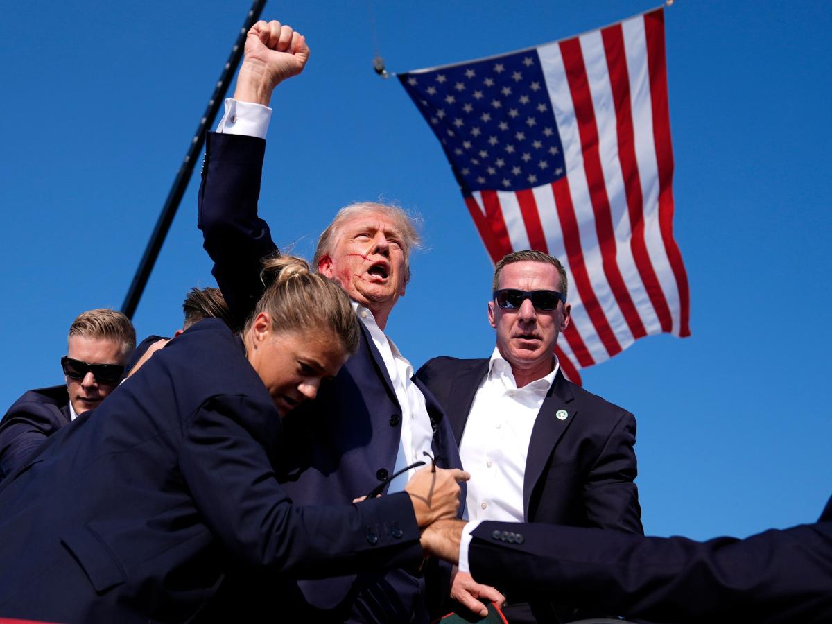 A photo of a bloodied Trump raising his fist after being shot has already become the defining image of his reelection bid