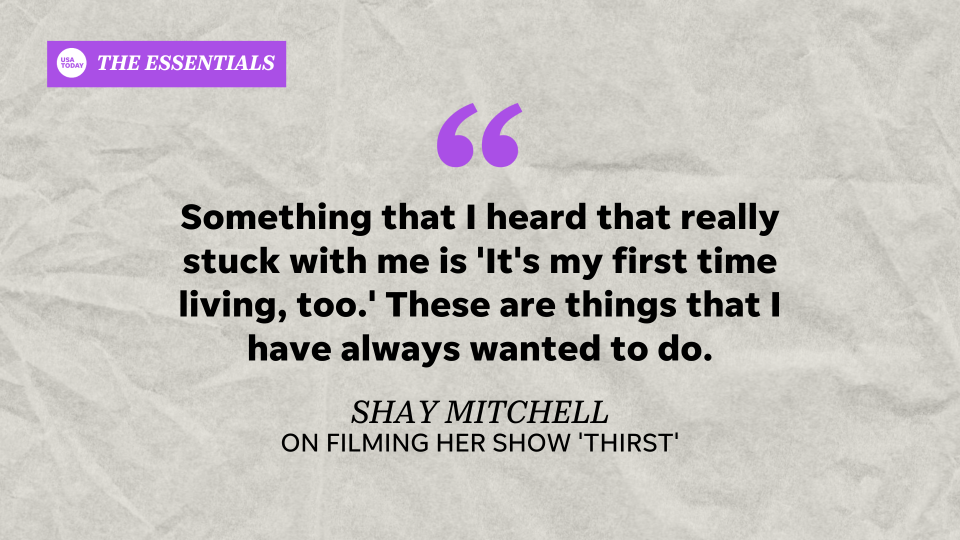 USA TODAY's The Essentials: Actress and businesswoman Shay Mitchell opens up about traveling the world as a working mom.