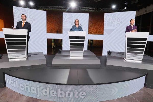 tercer debate presidencial, donde xóchitl acusó a mario delgado de vínculos con el crimen organizado