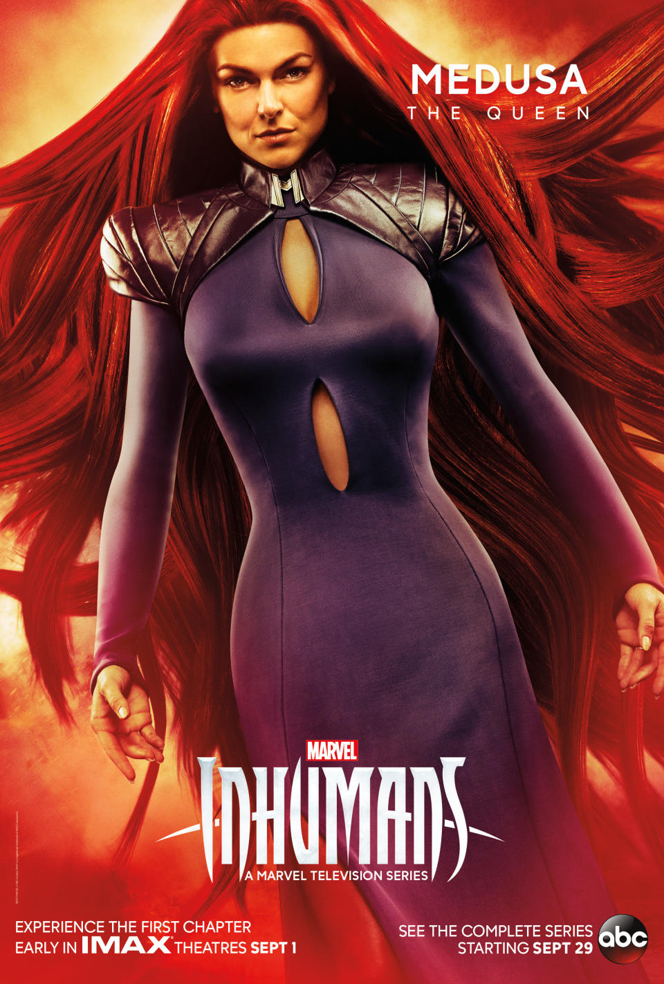 <p>Though raised as royalty from birth, Medusa’s role as queen and interpreter for Black Bolt, her husband, isn’t quite what she expected. “Through the course of the season,” says show creator Scott Buck, “we see her find her own strength and better decide what she wants to do and what she wants to be.”<br><br>(Photo: MARVEL) </p>