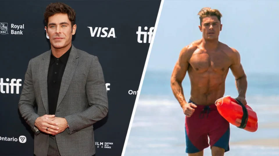 Zac Efron hat für „Baywatch“ schnell zugelegt. (Getty Images/Paramount Pictures)