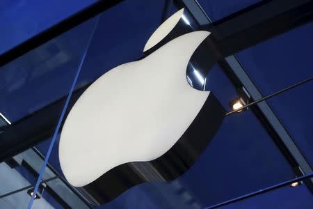 An Apple logo is seen inside the Apple Store in Palo Alto, California November 13, 2015. REUTERS/Stephen Lam/Files