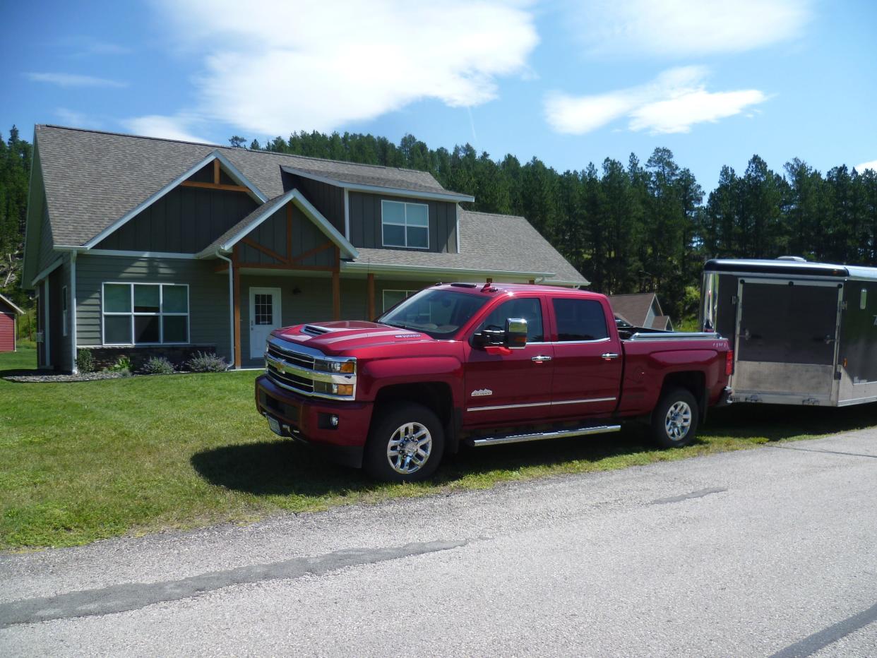 A guest violated local codes at this short-term rental home in Hill City in summer 2022 by parking a truck and trailer on the grass.