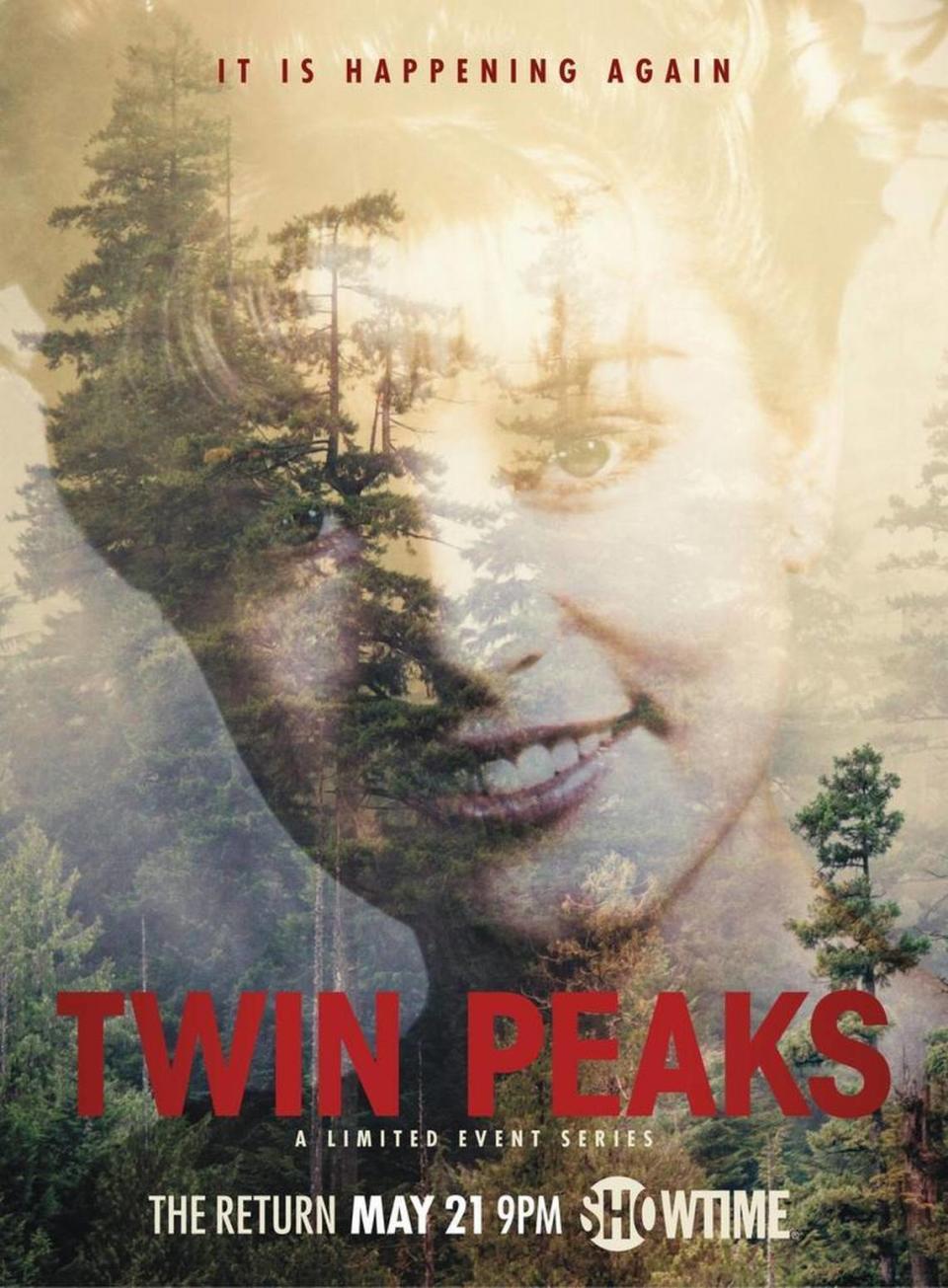 This is one of the two posters that have been released for the new “Twin Peaks.”