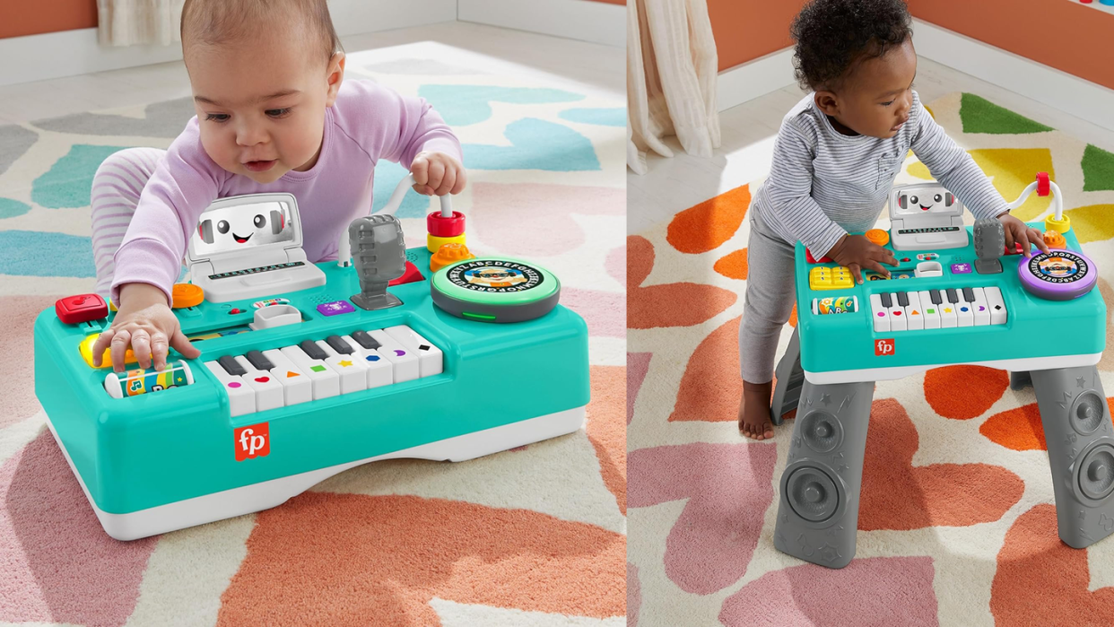 laugh and learn baby and toddler toy mix and learn dj table