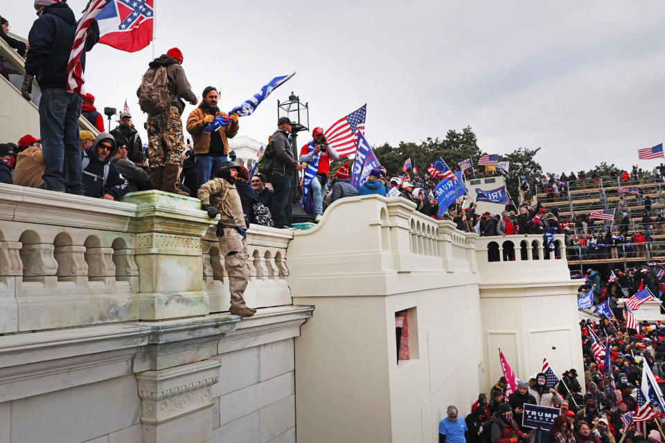 Donald Trump supporters storm the Capitol building (Spencer Platt / Getty Images file)