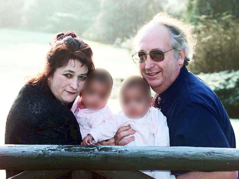 Judith Kilshaw (pictured left in 2001, alongside the twins and her husband Allan) was labelled by one newspaper as ‘the most hated woman in Britain’  (Getty Images)