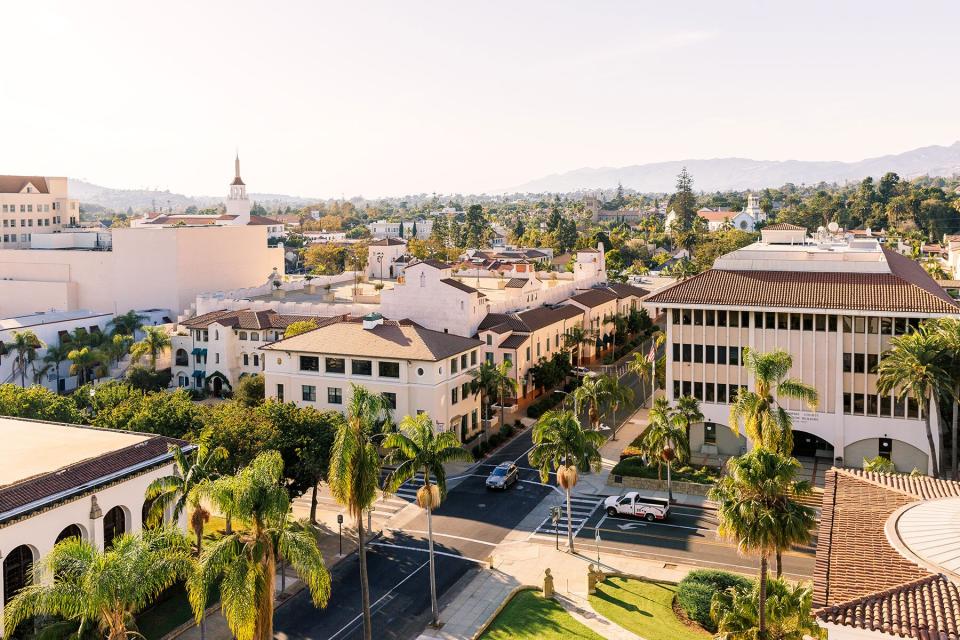 Santa Barbara skyline on a sunny day, California, USA