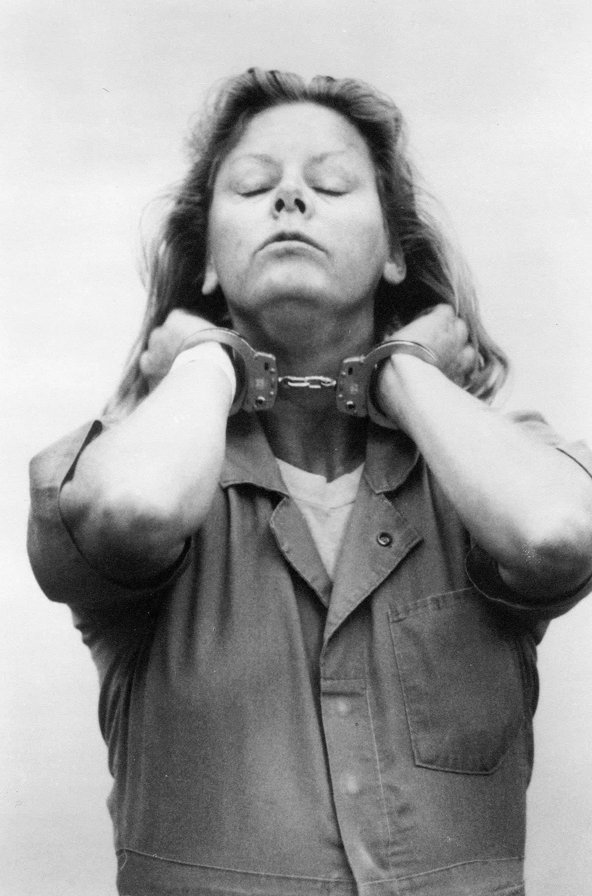 Image of Wuornos in ‘Aileen Wuornos: The Selling of a Serial Killer’ (Lafayette/Kobal/Shutterstock)