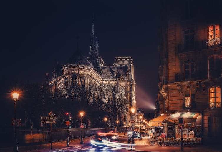 <span class="caption">Paris: quieter by night.</span> <span class="attribution"><a class="link " href="https://www.flickr.com/photos/luc-mechelen/25179249443/sizes/l" rel="nofollow noopener" target="_blank" data-ylk="slk:Luc Mercelis;elm:context_link;itc:0;sec:content-canvas">Luc Mercelis</a>, <a class="link " href="http://creativecommons.org/licenses/by-nc-nd/4.0/" rel="nofollow noopener" target="_blank" data-ylk="slk:CC BY-NC-ND;elm:context_link;itc:0;sec:content-canvas">CC BY-NC-ND</a></span>