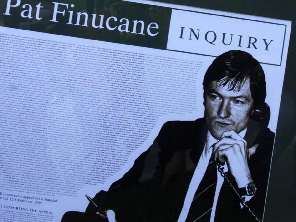 <p>Pat Finucane was gunned down in his North Belfast home</p> (PA)