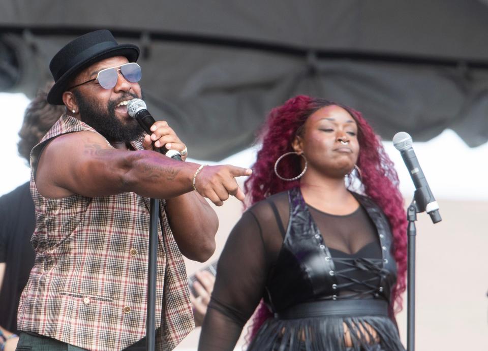 Alexander Simone and Whodat on the Park Stage perform at SeaHearNow Festival in Asbury Park on Sunday September 17, 2023.