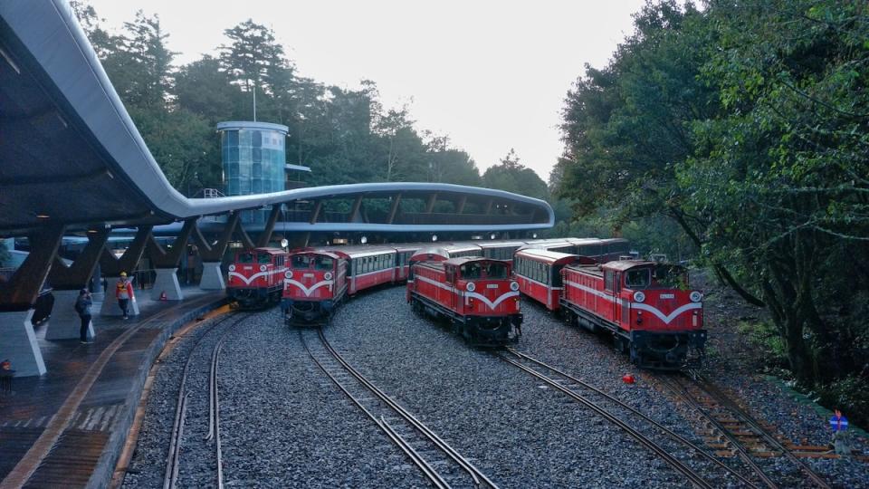 全新祝山車站（圖片來源：阿里山林業鐵路及文化資產管理處）