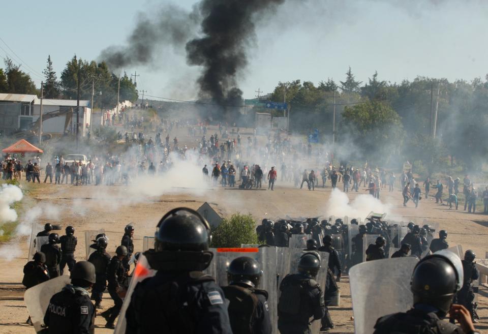 Deadly clash between Mexican police and protesting teachers