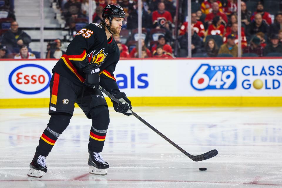 Calgary Flames defenseman Noah Hanifin could be a trade target.