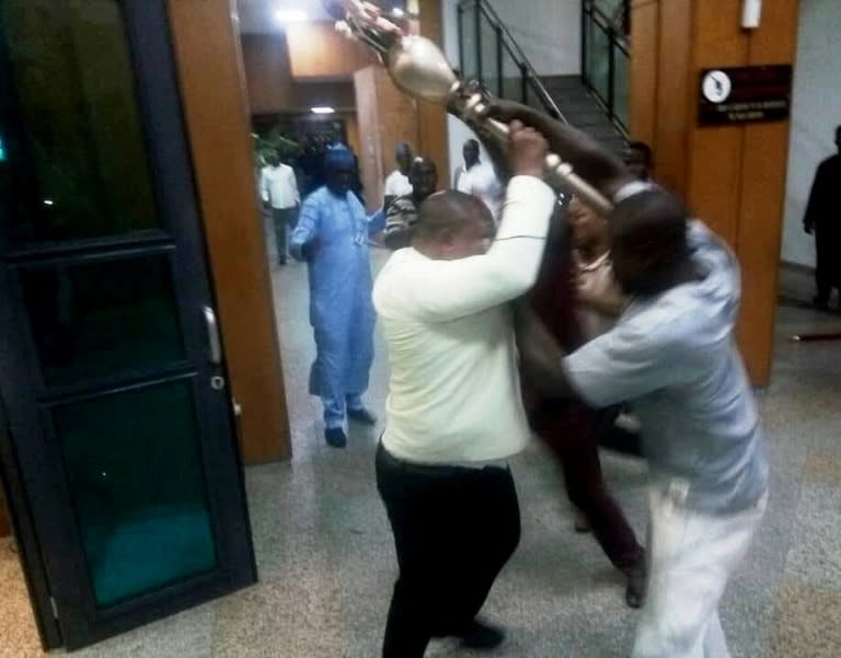 The Nigerian Senate described the theft of the ceremonial mace as an "act of treason"