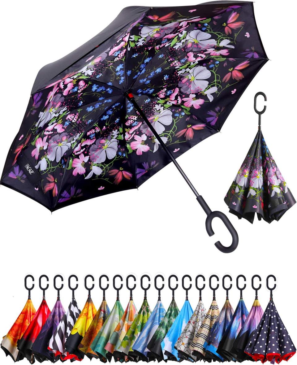 Double Layer Inverted Umbrella. Image via Amazon.