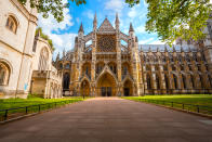 Westminster Abbey - Collegiate Church of St Peter at Westminster in London, UK. Heritage sites around the world are under threat due to conditions created by climate change. Increased risk for floods or fire put some of the world's most famous monuments and locations in jeopardy. (Getty)