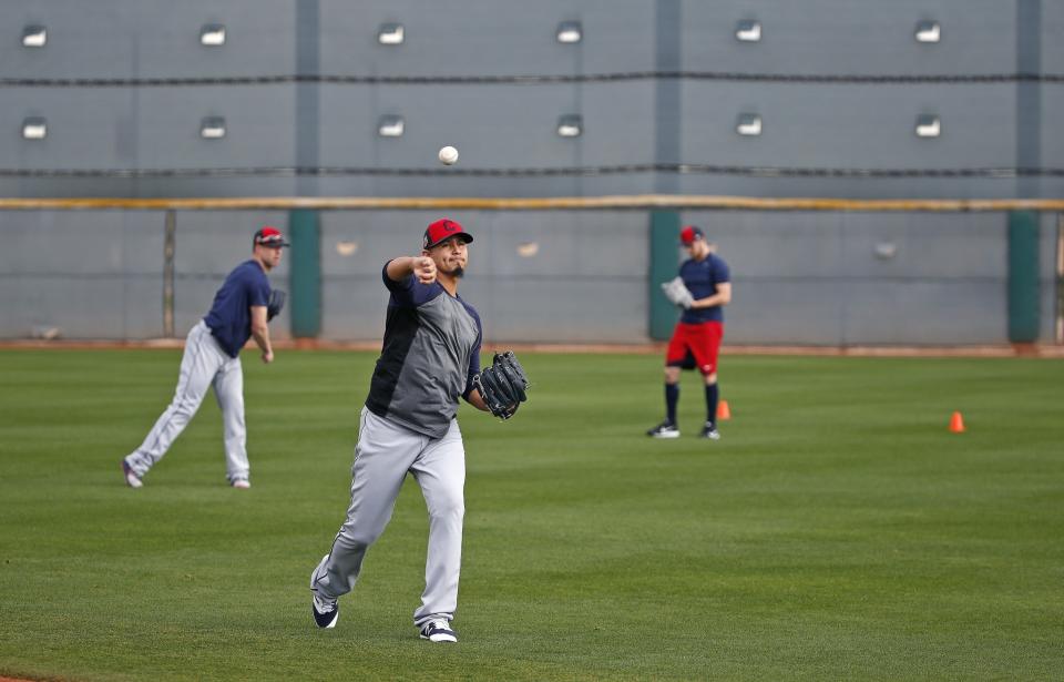 Carlos Carrasco is back for the Indians. (AP)