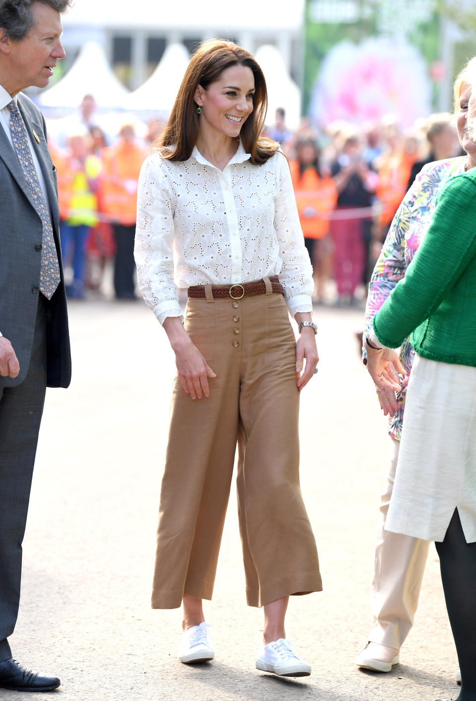 Kate attends her Back to Nature Garden at the RHS Chelsea Flower Show on May 20 in London.