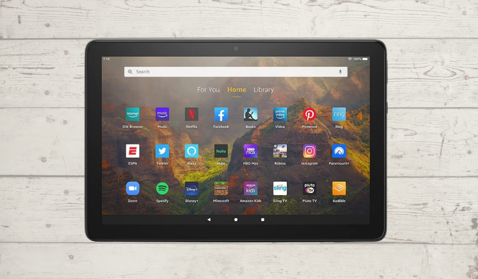 At half price, you'll want to be snapping up one of these Fire tablets ASAP, lest you risk having your hopes, um, extinguished. (Photo: Amazon)