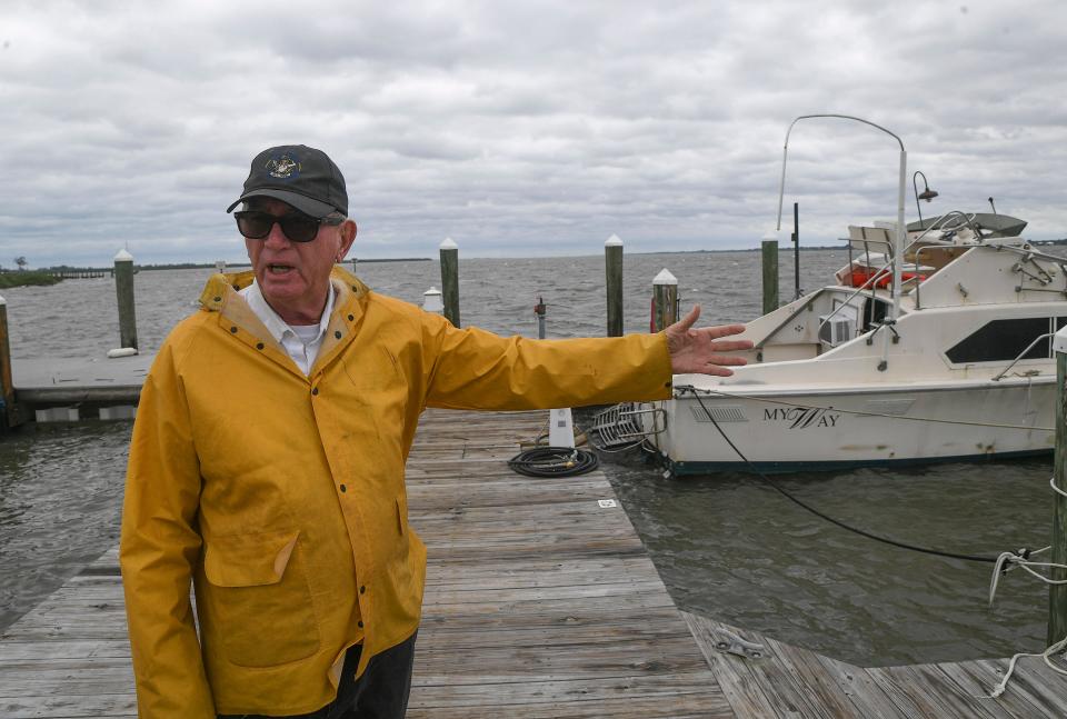 Harold &quot;Buzz&quot; Smyth, manager of Causeway Cove Marina in Fort Pierce, Fla., didn't expect any damage from Hurricane Ian. &quot;It's a sad sight,&quot; Smyth said Thursday, Sept. 29, 2022. &quot;It wasn't even supposed to come this direction.&quot;
