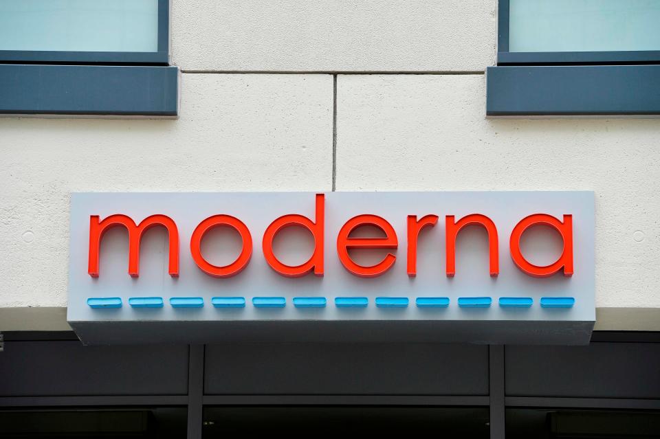 Moderna headquarters in Cambridge, Mass.