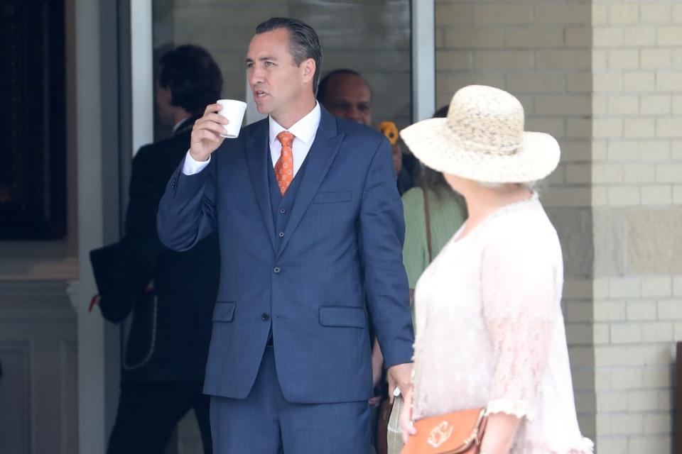 <div class="inline-image__title">1218400275</div> <div class="inline-image__caption"><p>Pastor Tony Spell stands outside of Life Tabernacle Church before an Easter service on April 12.</p></div> <div class="inline-image__credit">Chris Graythen/Getty</div>