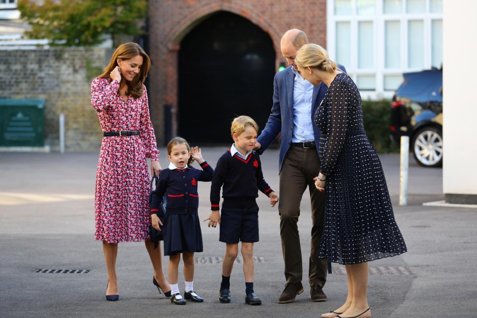 <h1 class="title">Princess Charlotte's First Day Of School</h1><cite class="credit">WPA Pool</cite>