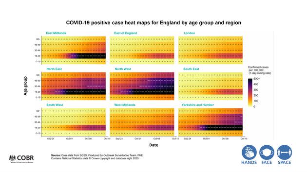 Government coronavirus data presented by Van-Tam at the No.10 briefing