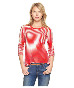 Gap Essential Striped Long-Sleeve T