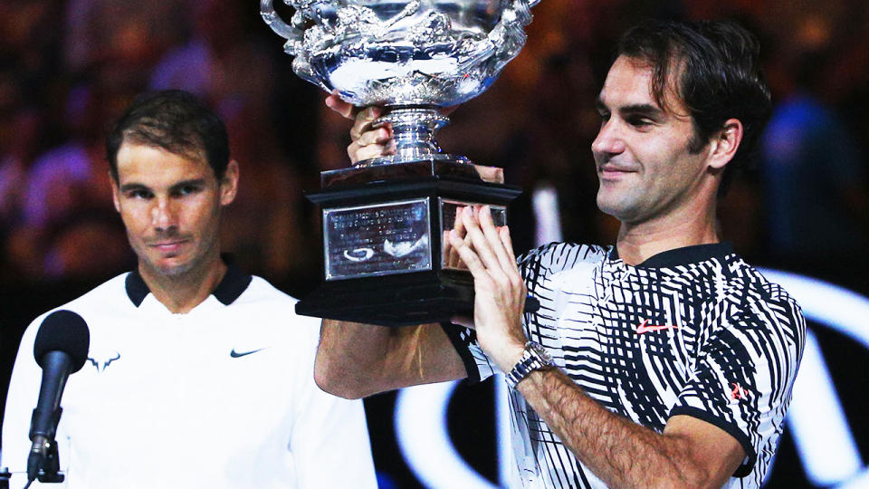 Federer and Nadal are both in action on Day 1. (Photo by Michael Dodge/Getty Images)