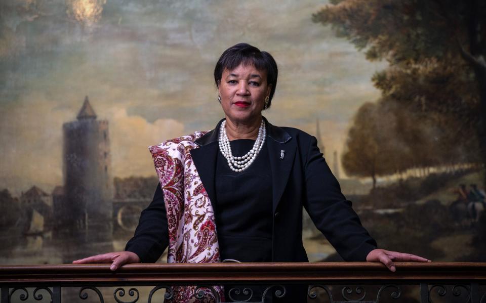 Patricia Scotland, Baroness Scotland of Asthal, poses for a photograph in Marlborough House, London - Carl Court 