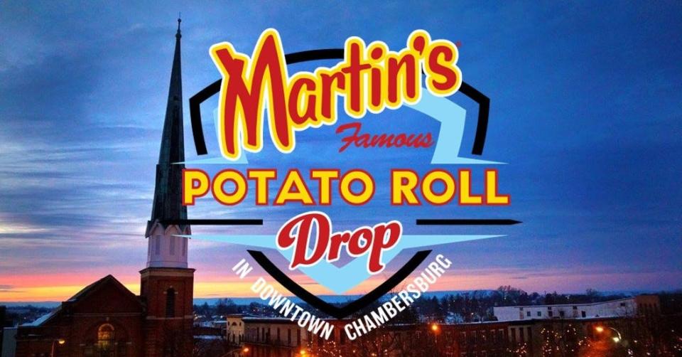 The 2nd Annual New Year’s Eve Martin’s Famous Potato Roll Drop will be held Sunday, Dec. 31, from 5 to 9 p.m. in downtown Chambersburg, Pa.