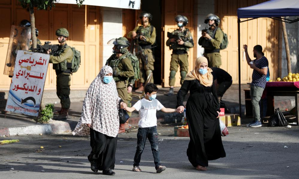 <span>Photograph: Abed Al Hashlamoun/EPA</span>