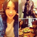 KARA members enjoying dinner at a restaurant