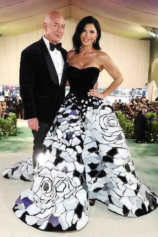 <p>Kevin Mazur/MG24/Getty</p> Lauren Sánchez and Jeff Bezos make Met Gala debut on May 6, 2024