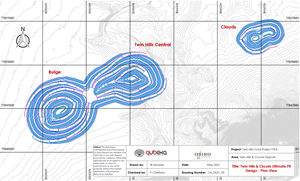 Detailed Mine Design Planview for Bulge, Twin Hills Central and Clouds Pits