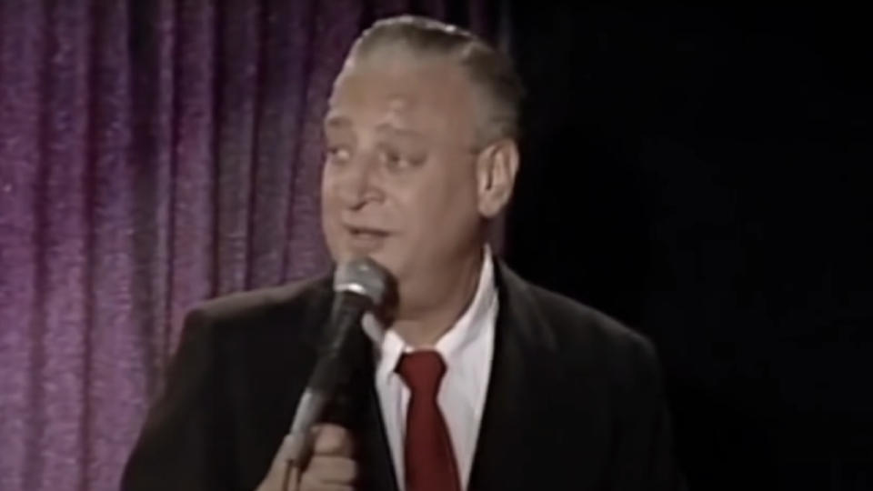 Rodney Dangerfield performing stand-up