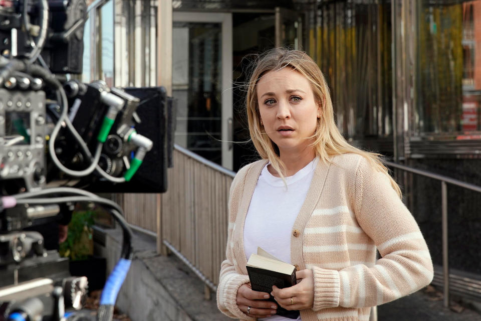 <p>Kaley Cuoco filmed her last day of production on HBO Max's <em>The Flight Attendant.</em></p>