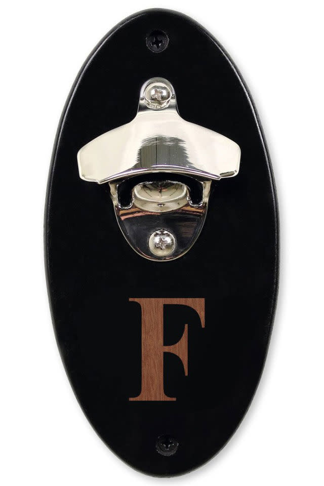 Monogram Wall Mount Bottle Opener