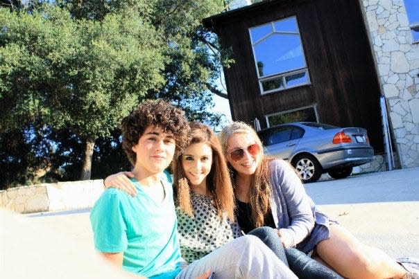 Ariana Grande (center) with friends Hudson Thames, now an actor, and Misha Lambert.Contributed by Dennis Lambert 