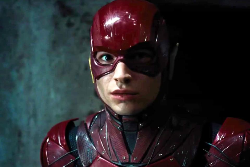 ezra miller as the flash in justice league