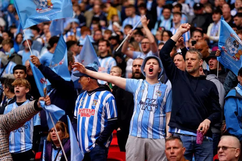 Sky Blues fans at Wembley