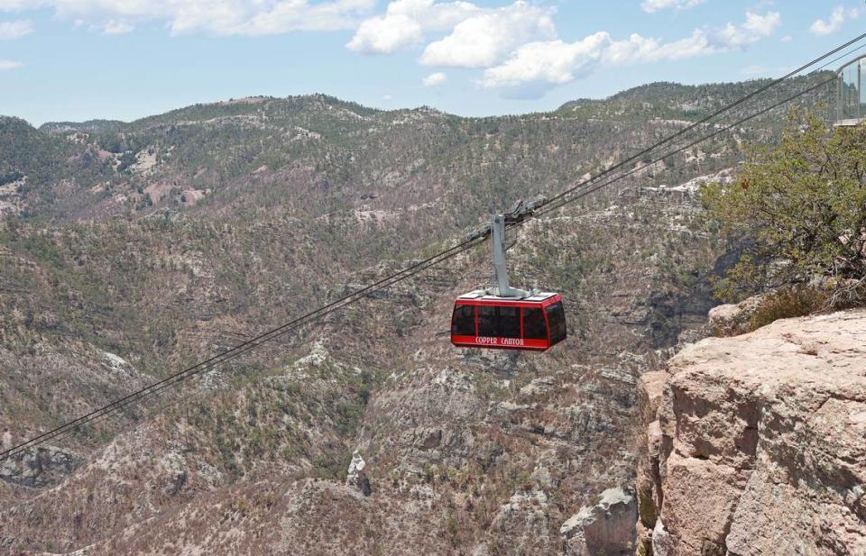 Fotografía aérea que muestra las Barrancas del Cobre, el 26 de junio de 2024 en el municipio de Creel, en el estado de Chihuahua.