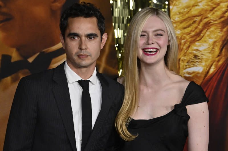 Max Minghella and actress Elle Fanning attend the premiere of "Babylon" at the Academy Museum of Motion Pictures in 2022. File Photo by Jim Ruymen/UPI