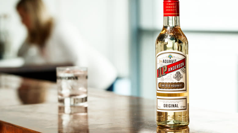 bottle of aquavit